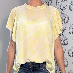 NWOT Women's Nine West Sheet Printed Blouse Top SzM/L